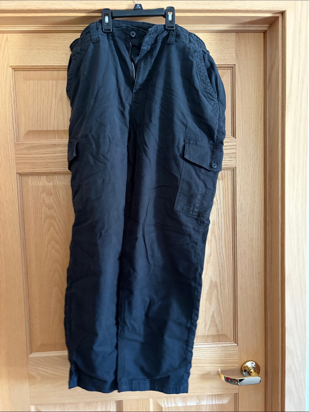 Women's Black Cargo Pants - Classic Workwear Style